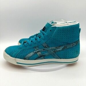 Onitsuka Tiger Fabre Sneakers High Top Teal Suede Trainers EU 40.5 Preppy Street